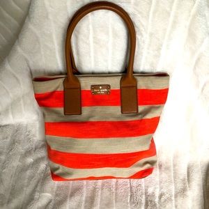 Kate Spade Jubilee Stripe Bon Shopper Tote Bag